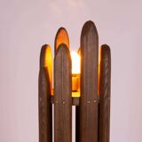 Mid-Century Modern Collectible Design Museum Quality Solid Wood Floor Lamp