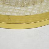 Gold ceiling lamp, 1980s