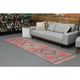 Vintage Turkish Hand-Knotted Wool Cotton Pink Runner Rug 98x330