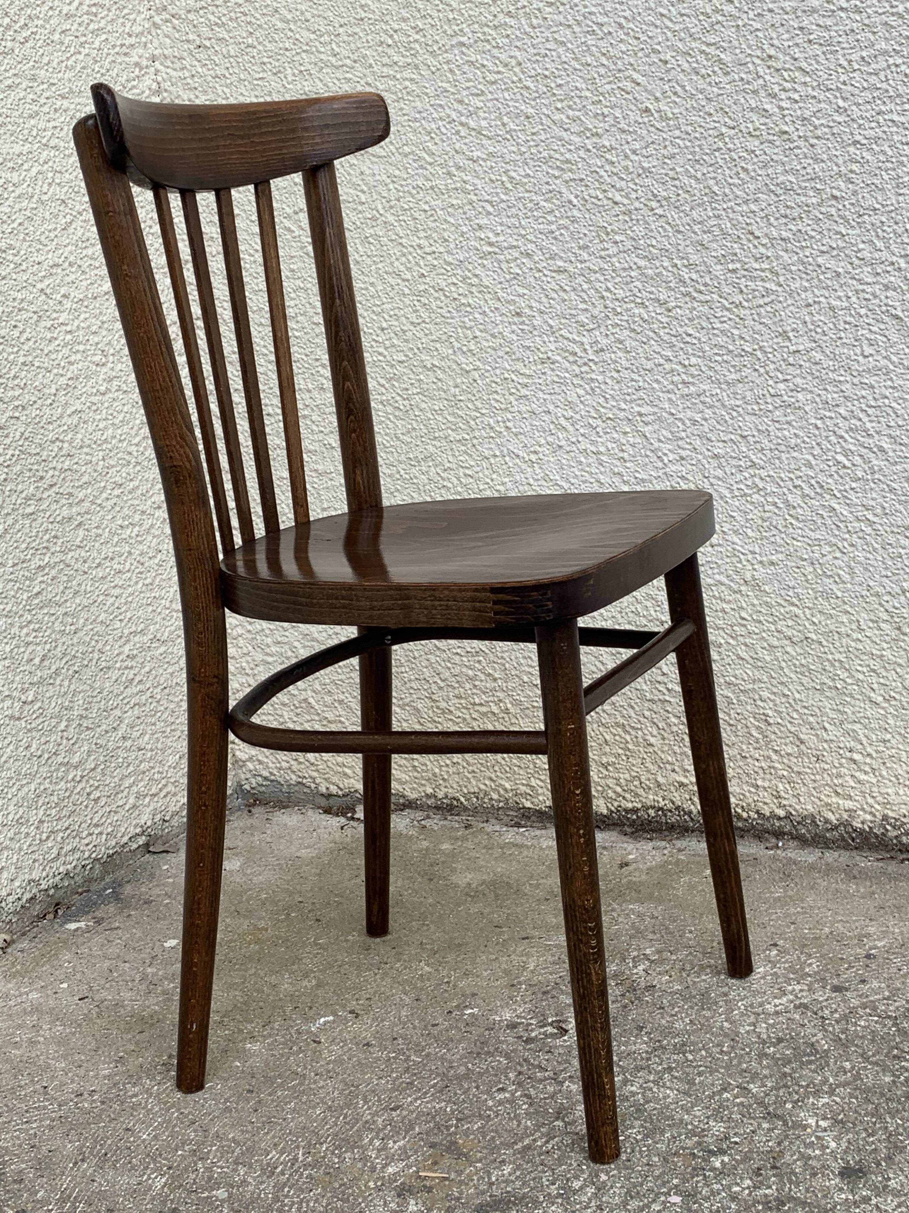 Bistro chairs 1950 made in Czechoslovakia