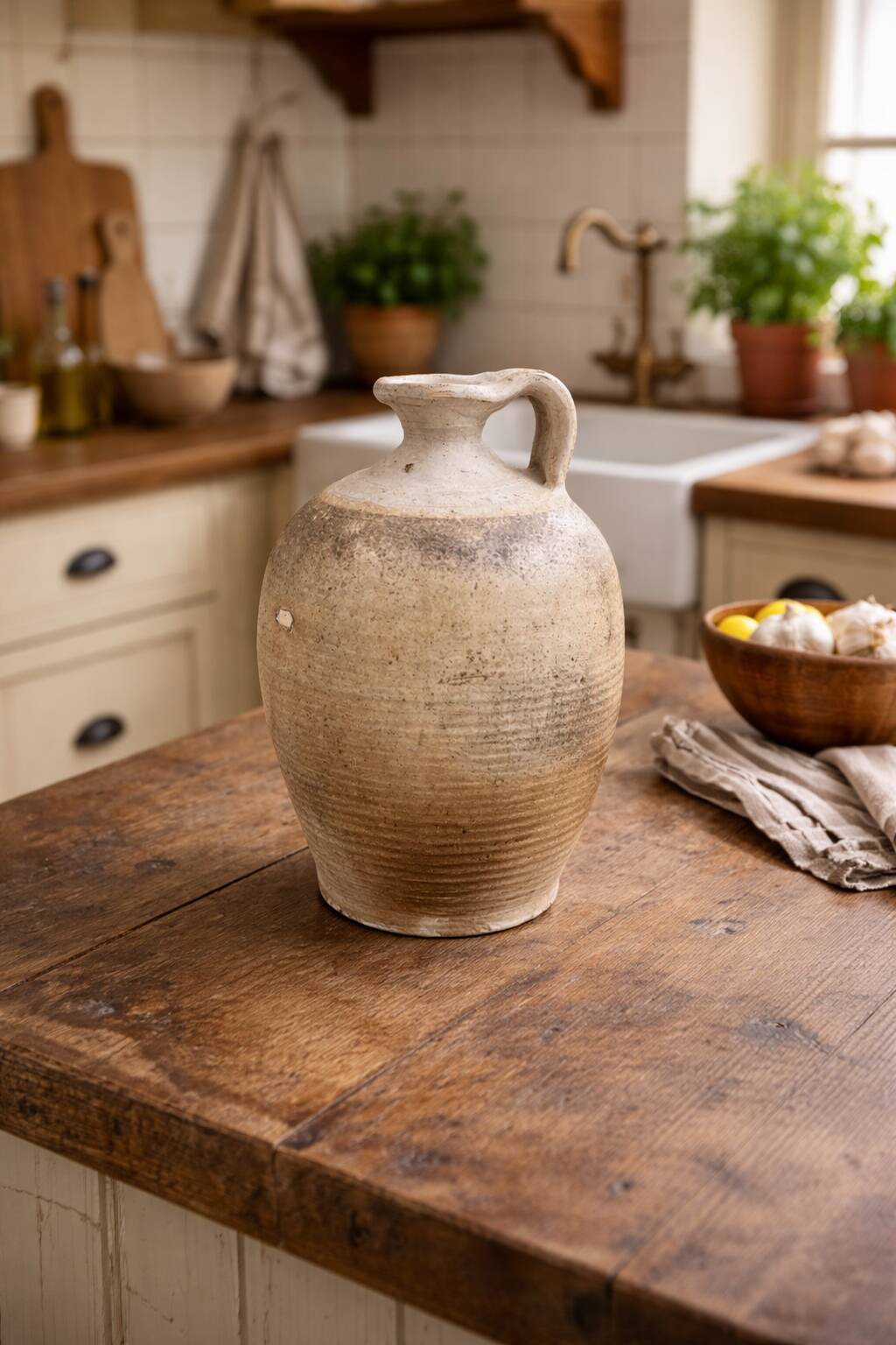 Small antique terracotta jar – Provençal spirit – early 20th century
