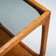 Jacob Brink sidetable in rosewood with smoked glass top