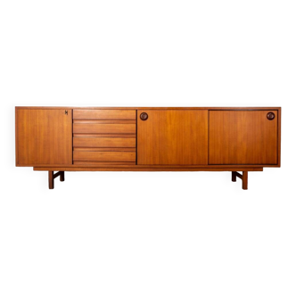 Grand buffet vintage des années 60 en teck design italien