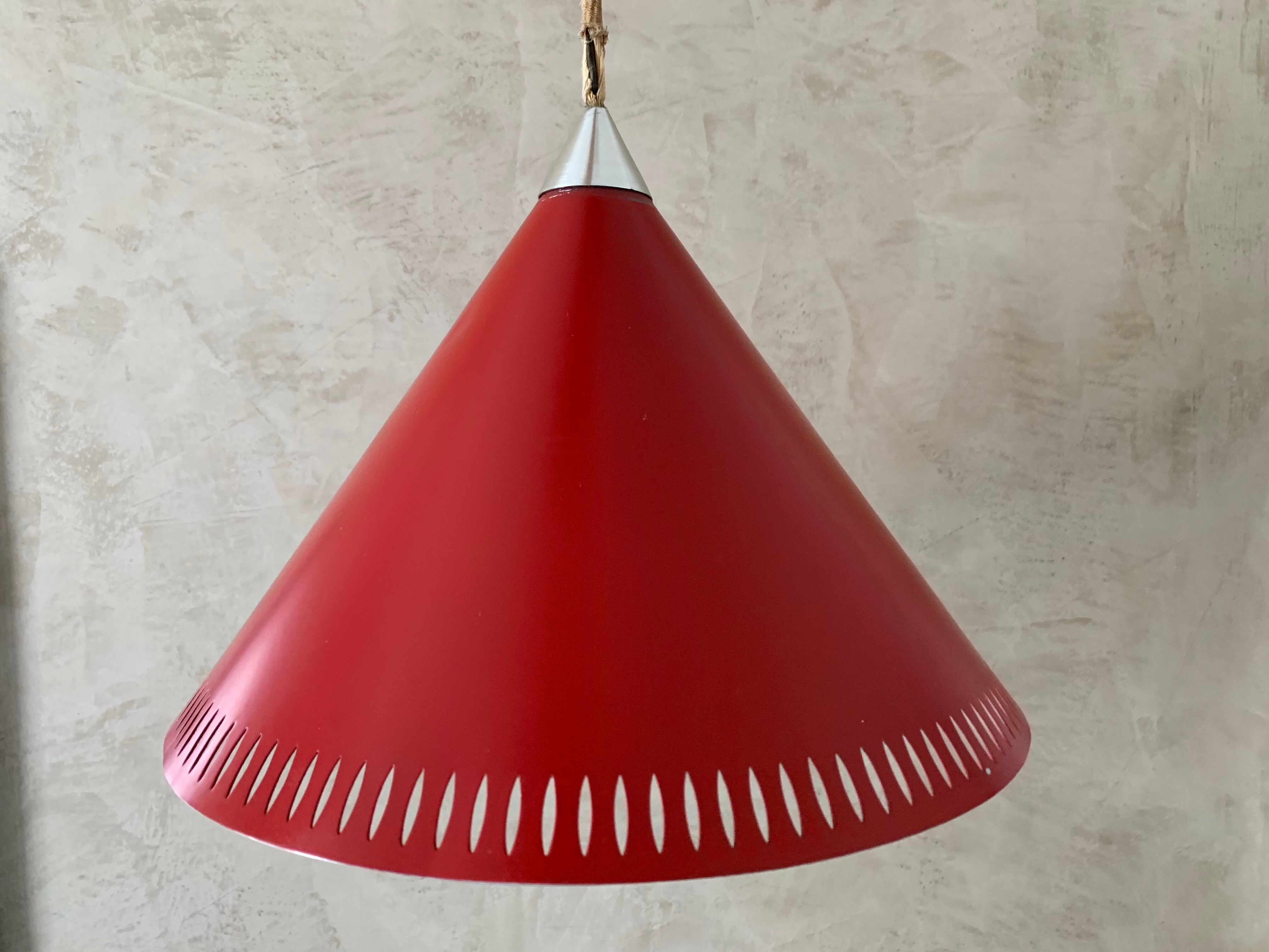 Pendant Lamp by Bent Karlby for Lyfa, Denmark, 1960