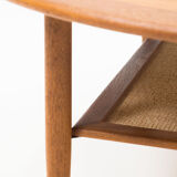 Vintage round teak coffee table