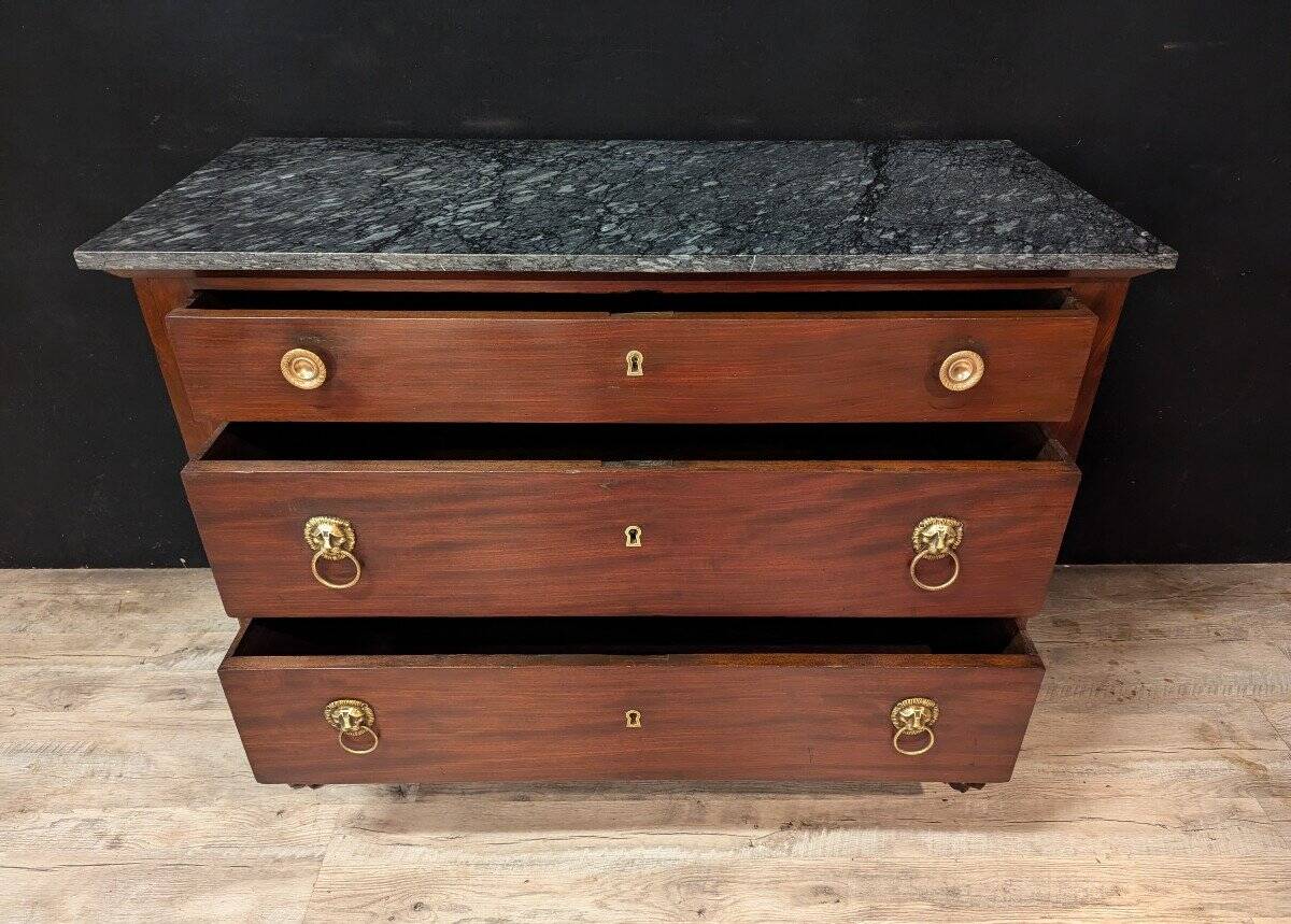 Empire Mahogany Chest of Drawers, Return from Egypt Period