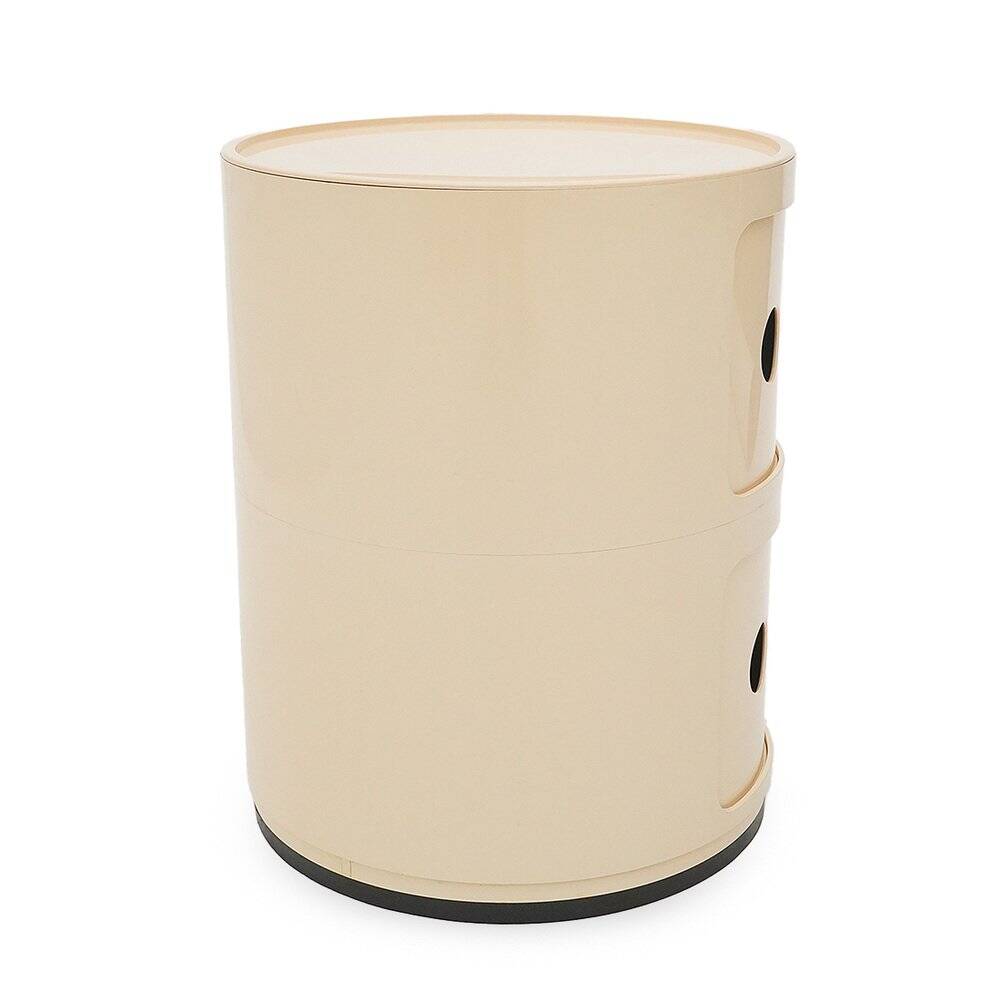 White modular storage unit by Anna Castelli for Kartell, 1970s.