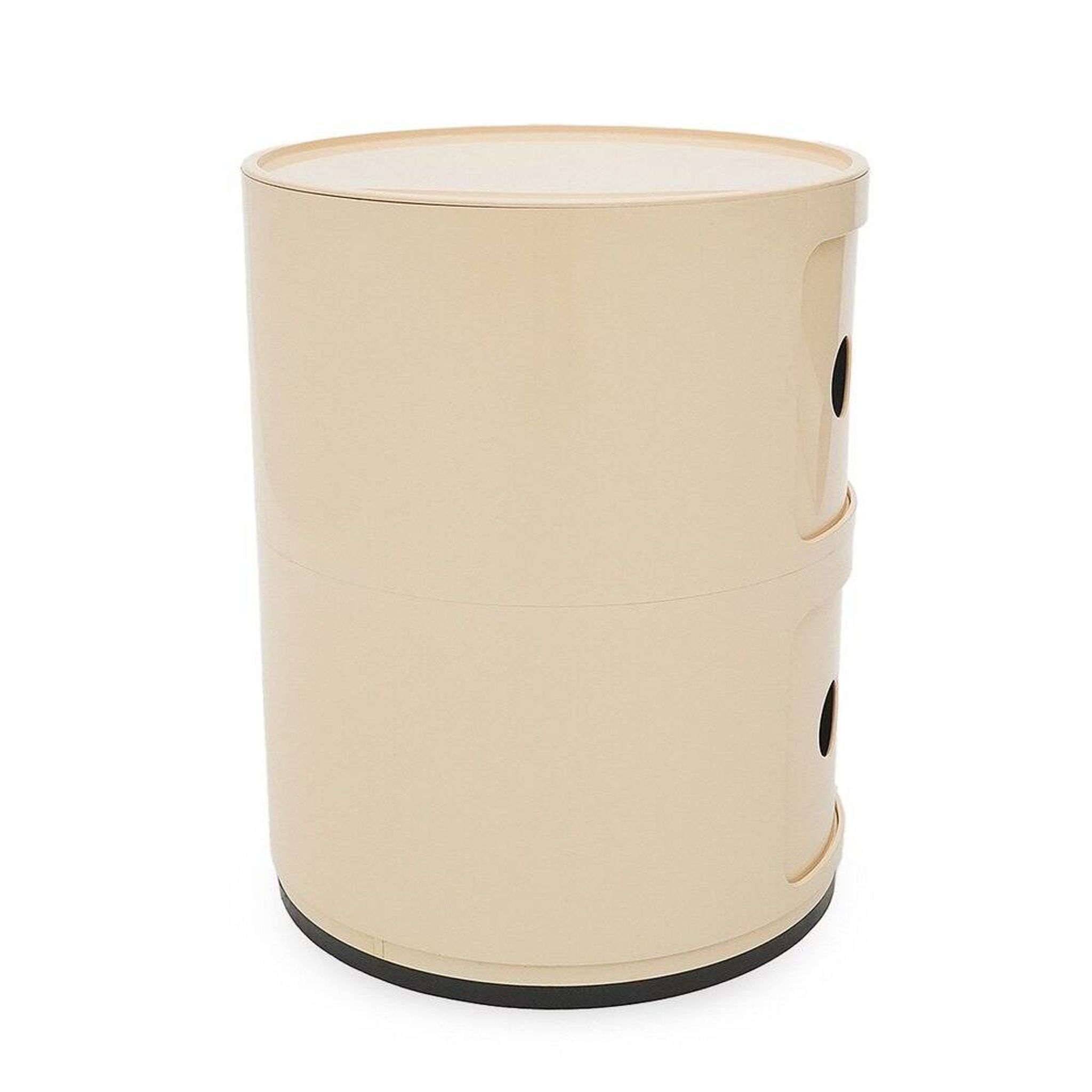 White modular storage unit by Anna Castelli for Kartell, 1970s.