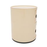 White modular storage unit by Anna Castelli for Kartell, 1970s.