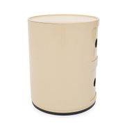 White modular storage unit by Anna Castelli for Kartell, 1970s.