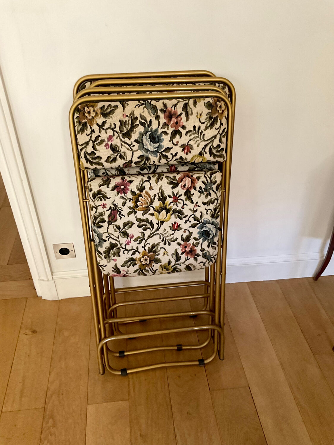 4 Vintage Lafuma Chantazur folding chairs
