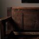 Carved solid wood bench-chest, 18th century