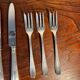 SFAM silver metal dessert or cheese set