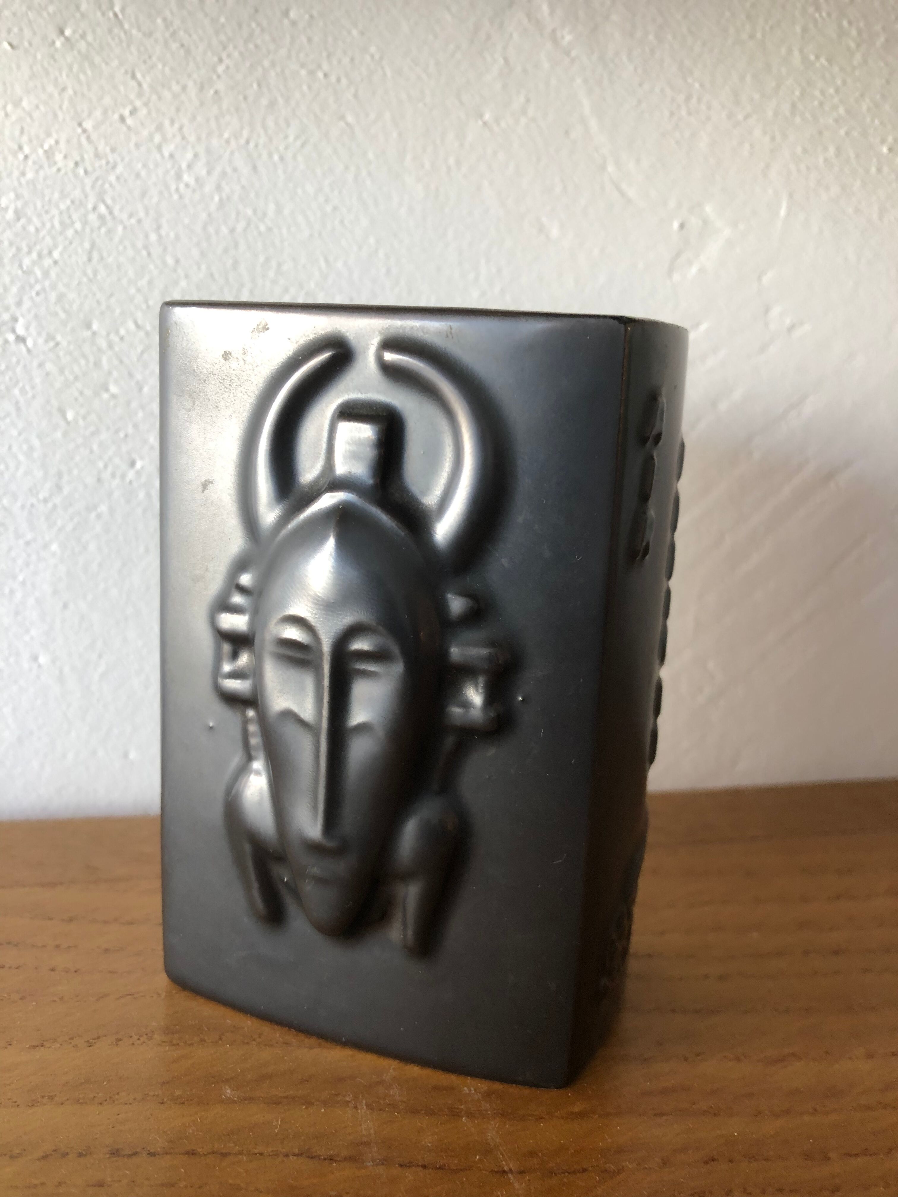 Pot to pencil ceramic enamelled dating from the 1950s