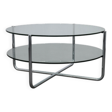 Table basse Bauhaus modèle 427 par Dutch Originals, années 1990.