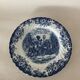 Trio of Coaching Scenes blue plates by Johnson Bros / Brothers Irestone