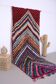 Colourful vintage moroccan runner rug 137 x 314 cm - handmade berber rug