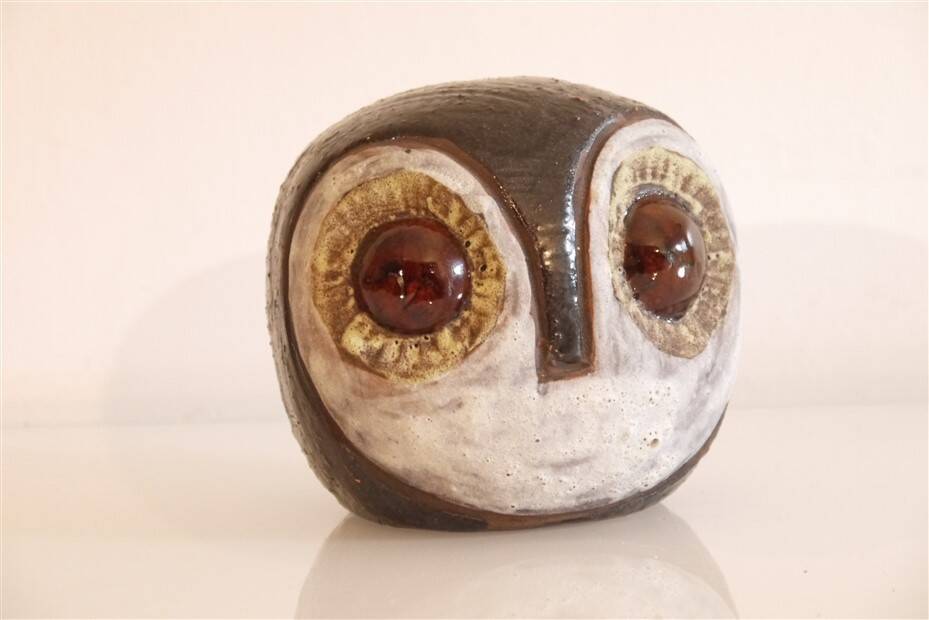 Ceramic owl by Lars Bergsten 1960