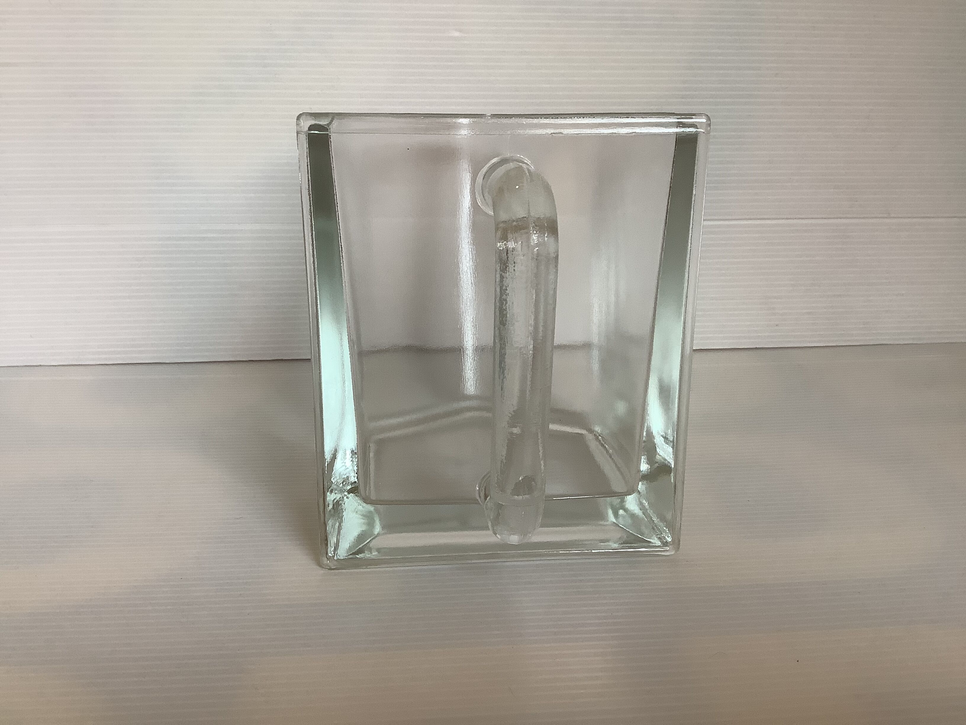 Old thick glass drawer tray