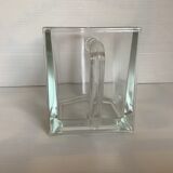 Old thick glass drawer tray