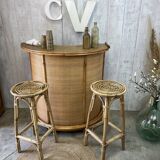 Vintage rattan bar
