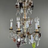 Crystal Chandelier with Tassels, Early 20th Century