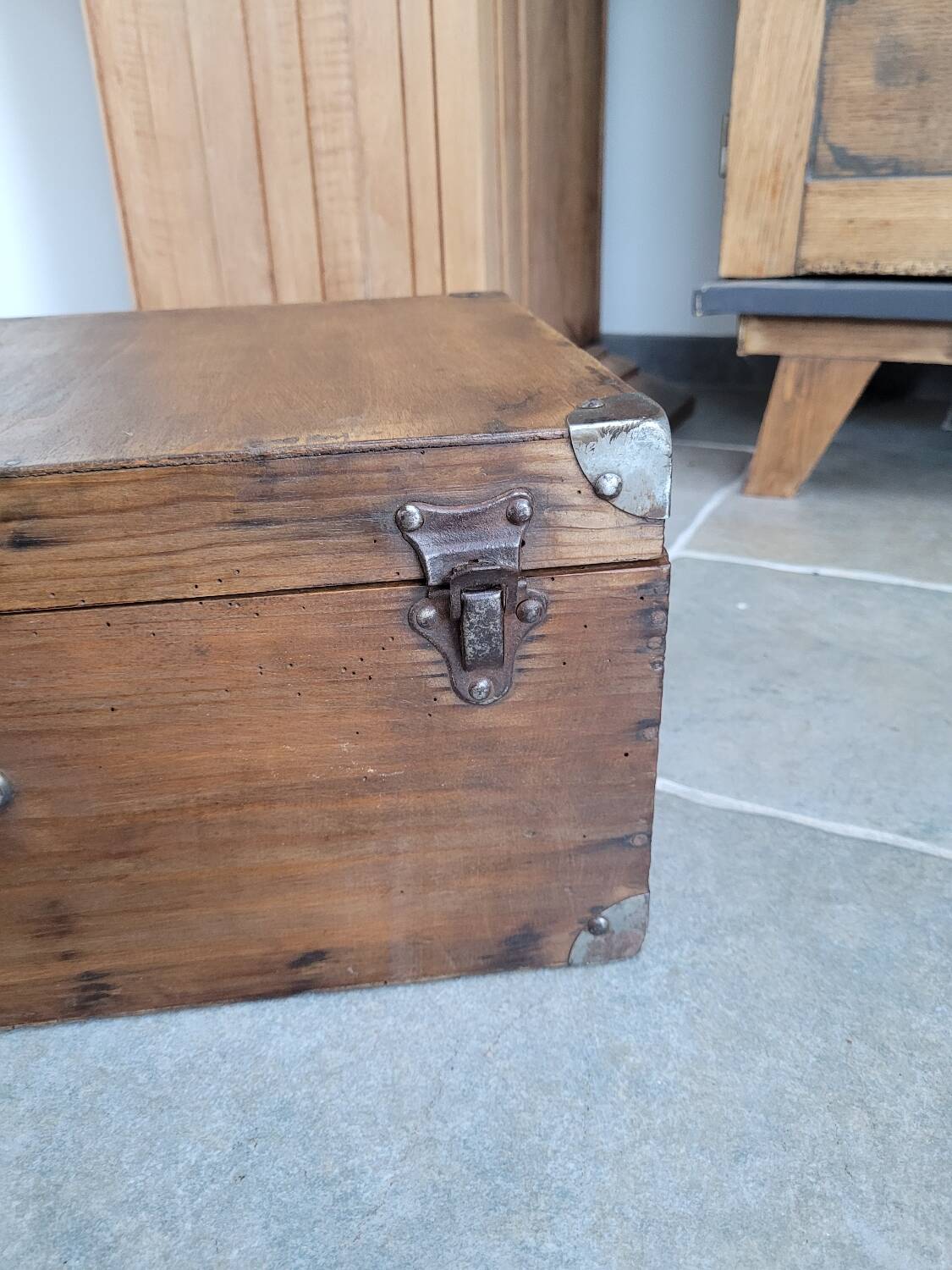 Old wooden trunk