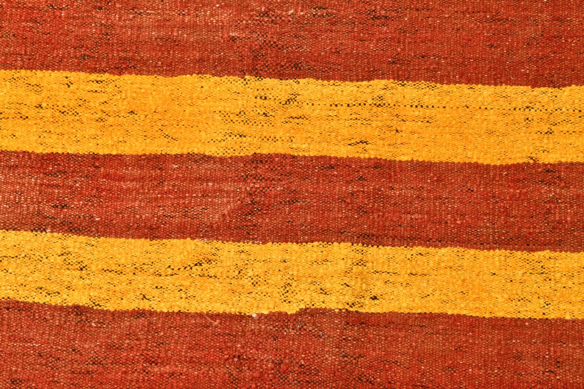 5x6 Yellow and Red Decorative Kilim Carpet, Orientel Kilim Rug, 140x192Cm