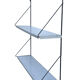 Vintage metal wall shelf wall rack minimalistic 1960’s