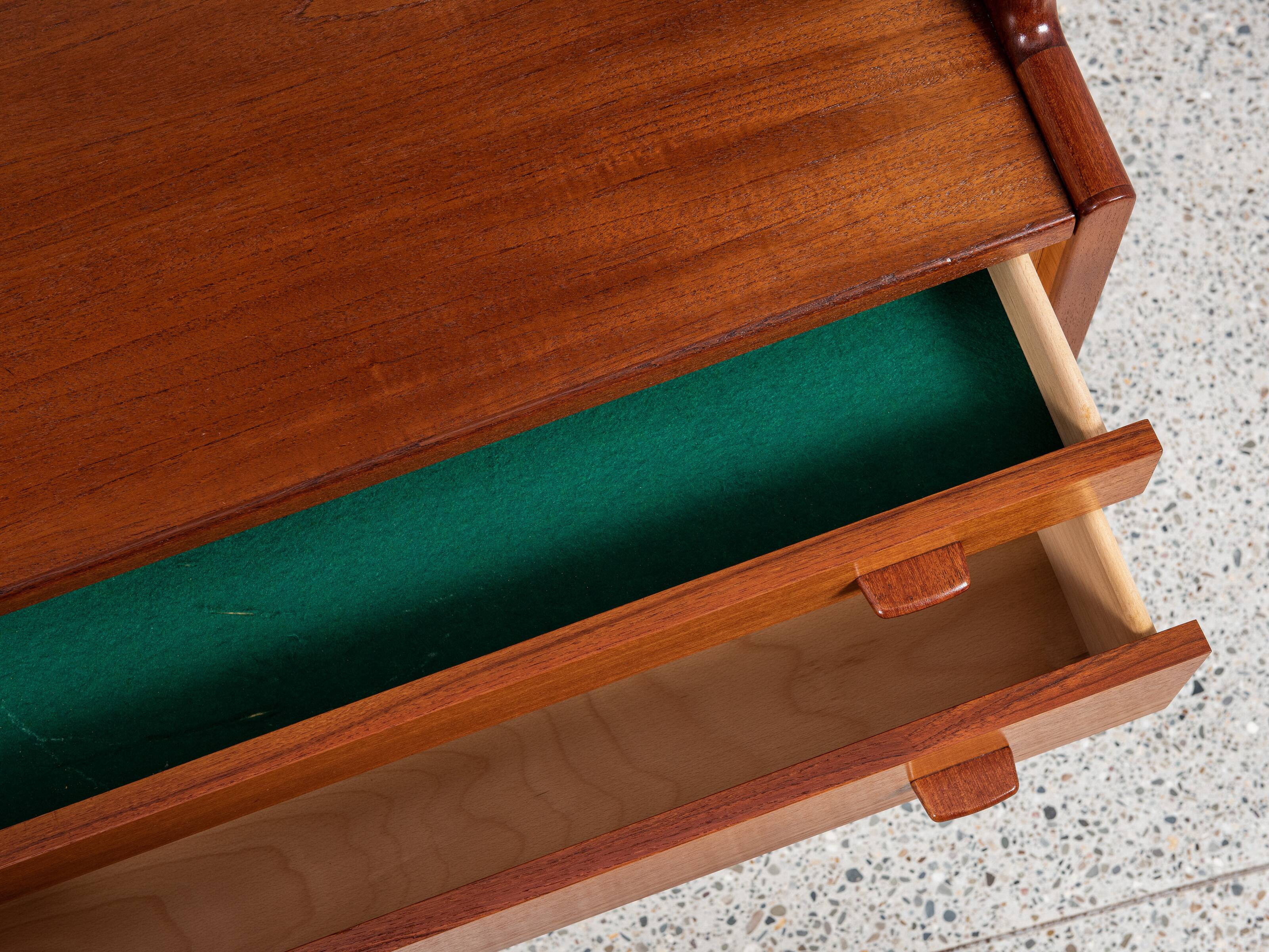 Midcentury Danish double sideboard RY-20 in teak by Hans Wegner for Ry Møbler