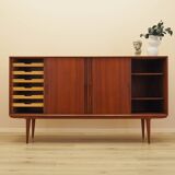 Teak highboard, Danish design, 1970s, manufacturer: Omann Jun