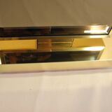 Mirror table lamp and brass 70s