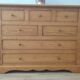 Chest of drawers with 7 drawers in solid pine