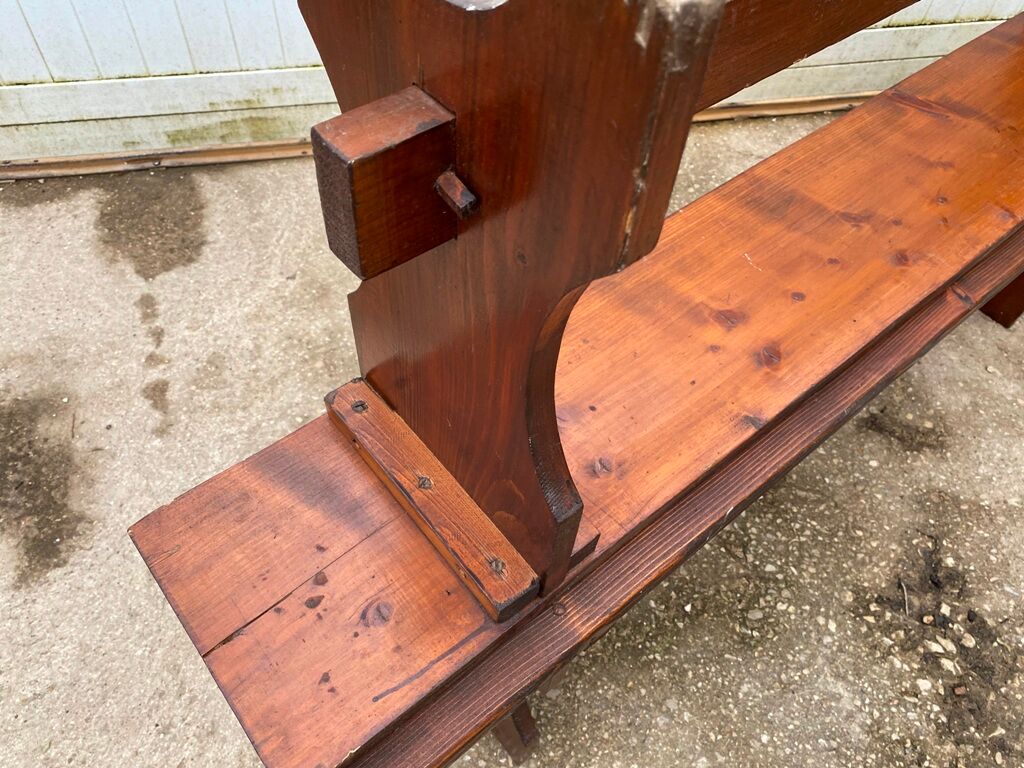 Pair of benches rustic 1950