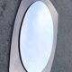 Vintage mirror bi-toned smoky contour Italy 1970s 58x73cm