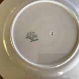 Plate Luneville apple décor