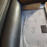 Roche Bobois black leather sofas – 3/4 seats + 2 seats