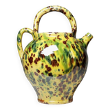 Pretty vintage terracotta glazed goat jug