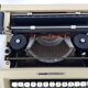Olivetti lettera 25 typewriter, 1970s, with its carrying case