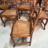 Lot 6 canned chairs