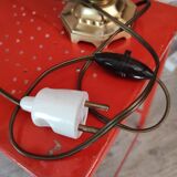 Bedside lamp in art deco glass