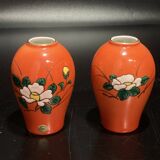 Pair of miniature IMARI porcelain vases made in Japan