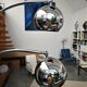 Floor lamp Chromed thrush three branches very 70s by Goffredo Reggiani