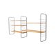 Vintage wall rack / wall system with bookshelves from the 60s