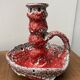 60s candle holder in red Fat Lava