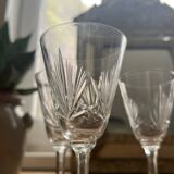Cut crystal liqueur glasses