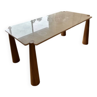 Marble/wood dining table