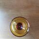Set of 6 vintage Champagne glasses, amber base