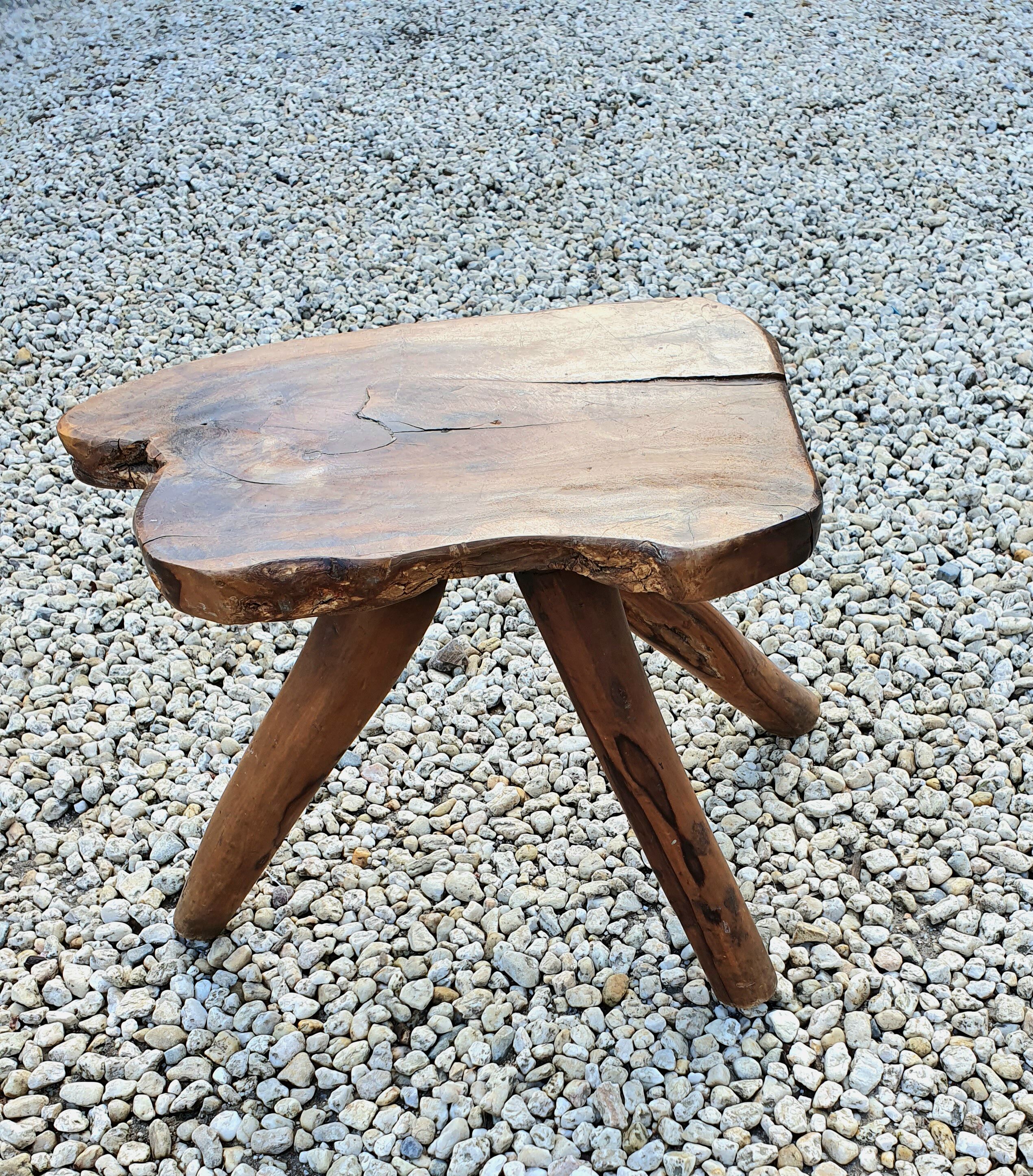 Brutalist tripod stool