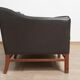 Scandinavian couch in leather and teak 1963